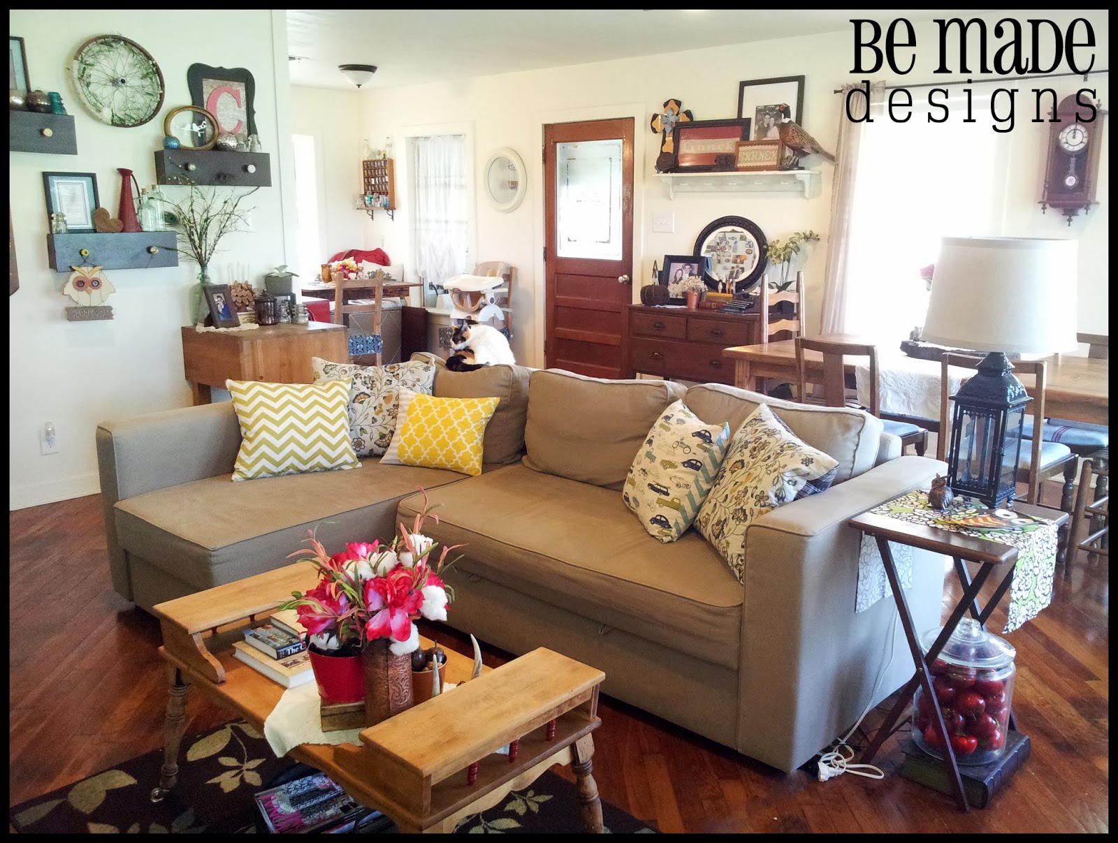 BE MADE: My Old House: Living Room Update With a Touch of Fall
