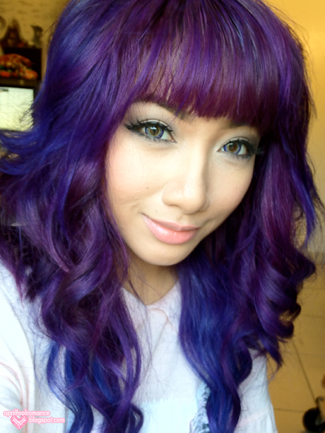 april fool romance purple hair