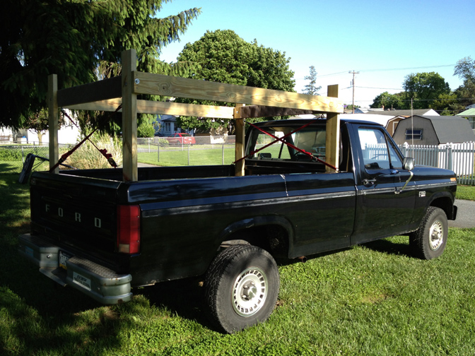 Homemade Canoe, Kayak, Ladder and Lumber Rack for Your Pickup Truck