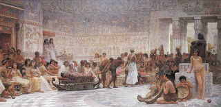 An Egyptian Feast, Edwin Long Μωυσής και Ακενατόν - An Egyptian Feast, Edwin Long