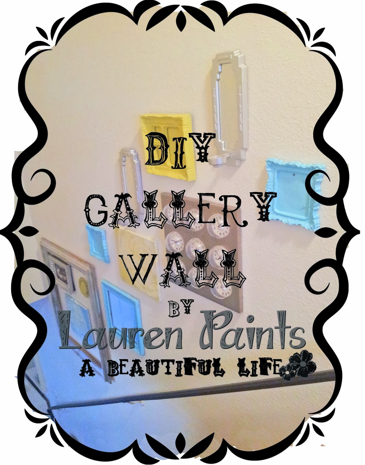 Super Simple + Inexpensive DIY Gallery Wall {Thrifty Finds} Lauren