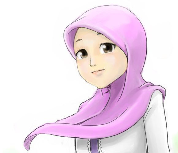 KUMPULAN GAMBAR CEWEK CANTIK BERJILBAB Gambar Kartun Muslimah Wanita