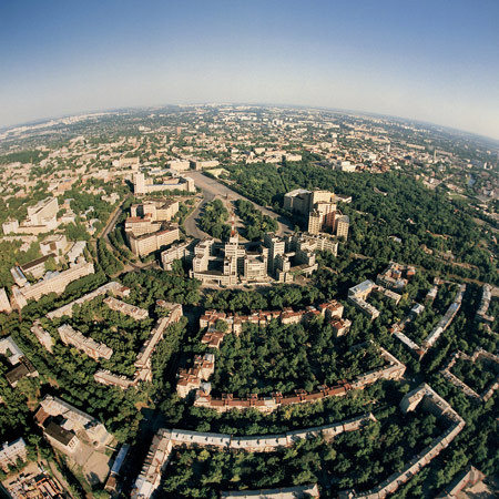 City plan Kharkiv Ukraine