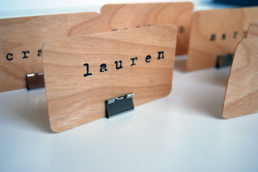a few weeks ago we threw a surprise 60th birthday dinner party for my dad and i decided to make some simple place card settings for the table