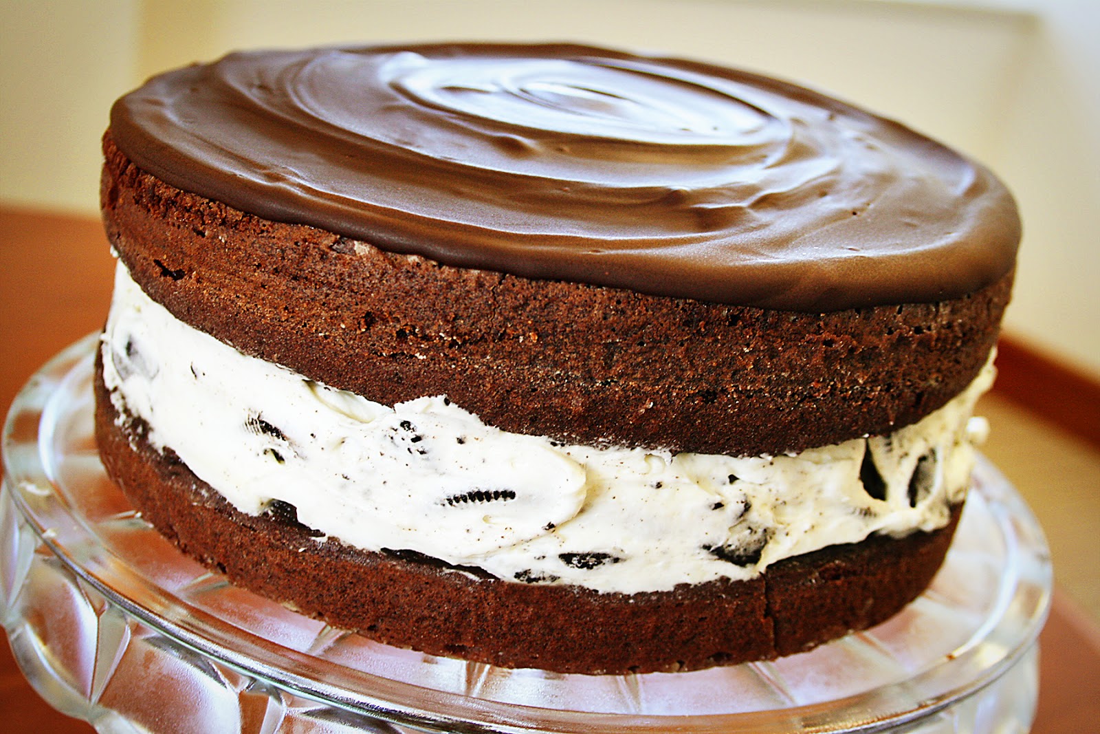 Wannabe Culinarian Oreo Cookie Cake with Chocolate Ganache