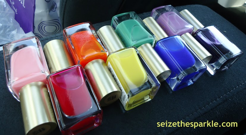 L'Oreal Bubble Trouble, Jolly Lolly, Mango Mamma, Bananarama Love, Creme de Mint, Miss Pixie, Lilac Coolers, Berry Nice L'Oreal Bubble Trouble, Jolly Lolly, Mango Mamma, Bananarama Love, Creme de Mint, Miss Pixie, Lilac Coolers, Berry Nice