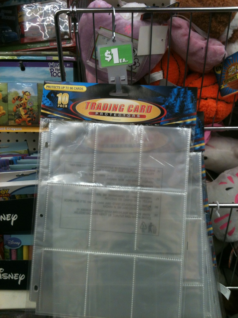 Baseball card holders for coupons