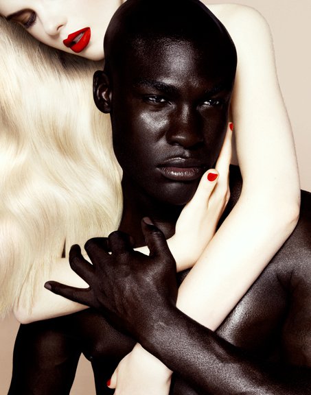 Redhead White Woman With Black M