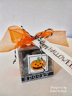 SRM Stickers Blog - Halloween Table Decor by Roberta - #halloween #boxes #clear #stickers #twine #borders SRM Stickers Blog - Halloween Table Decor by Roberta - #halloween #boxes #clear #stickers #twine #borders