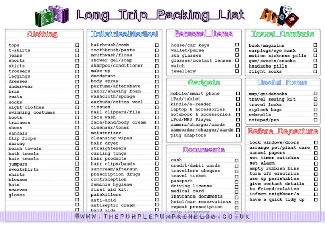 vacation packing list template vacation packing lists free printables 187 the purple pumpkin vacation packing list template vacation packing lists free printables 187 the purple pumpkin