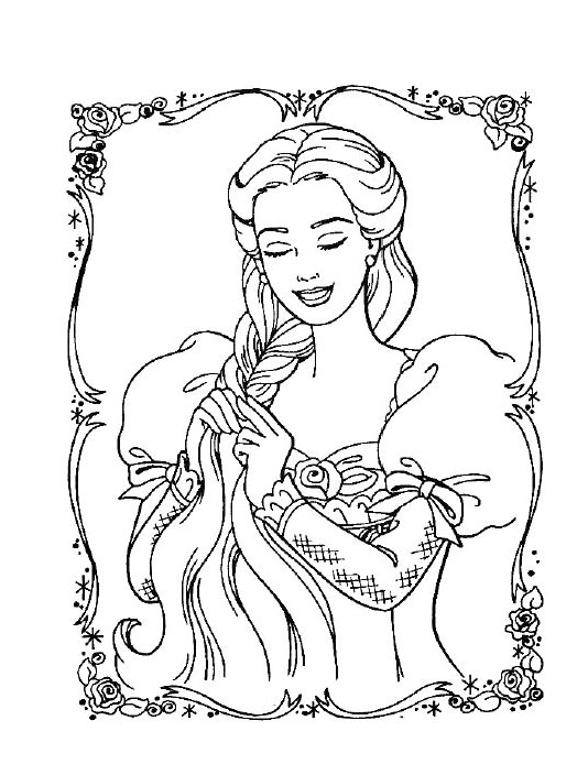 perfect princess character. Barbie Princess Free Coloring Pages title=