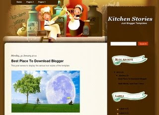 Kitchen Stories Blogger Template
