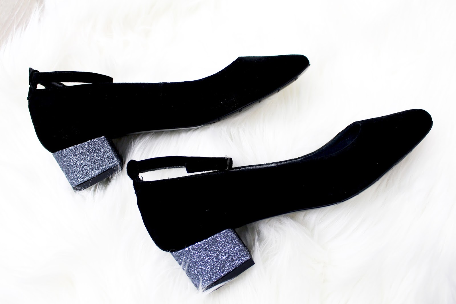 talon gris pailleté