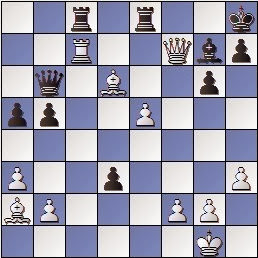 Partida de ajedrez Mora vs. Anguera, posición después de 26. Tc7, Campeonato de España por equipos Sevilla 1969