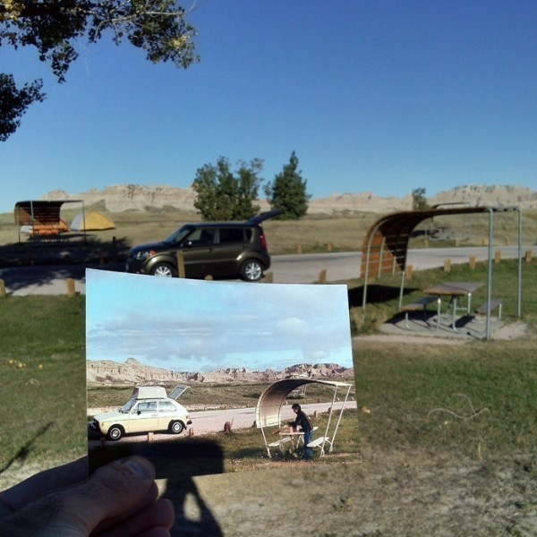 A scene from the road in South Dakota. - He Traveled To The EXACT Same Places As His Grandparents, The Photos Brought A Lump To My Throat. A scene from the road in South Dakota. - He Traveled To The EXACT Same Places As His Grandparents, The Photos Brought A Lump To My Throat.