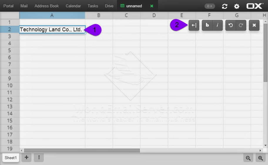 สร้าง SpreadSheet