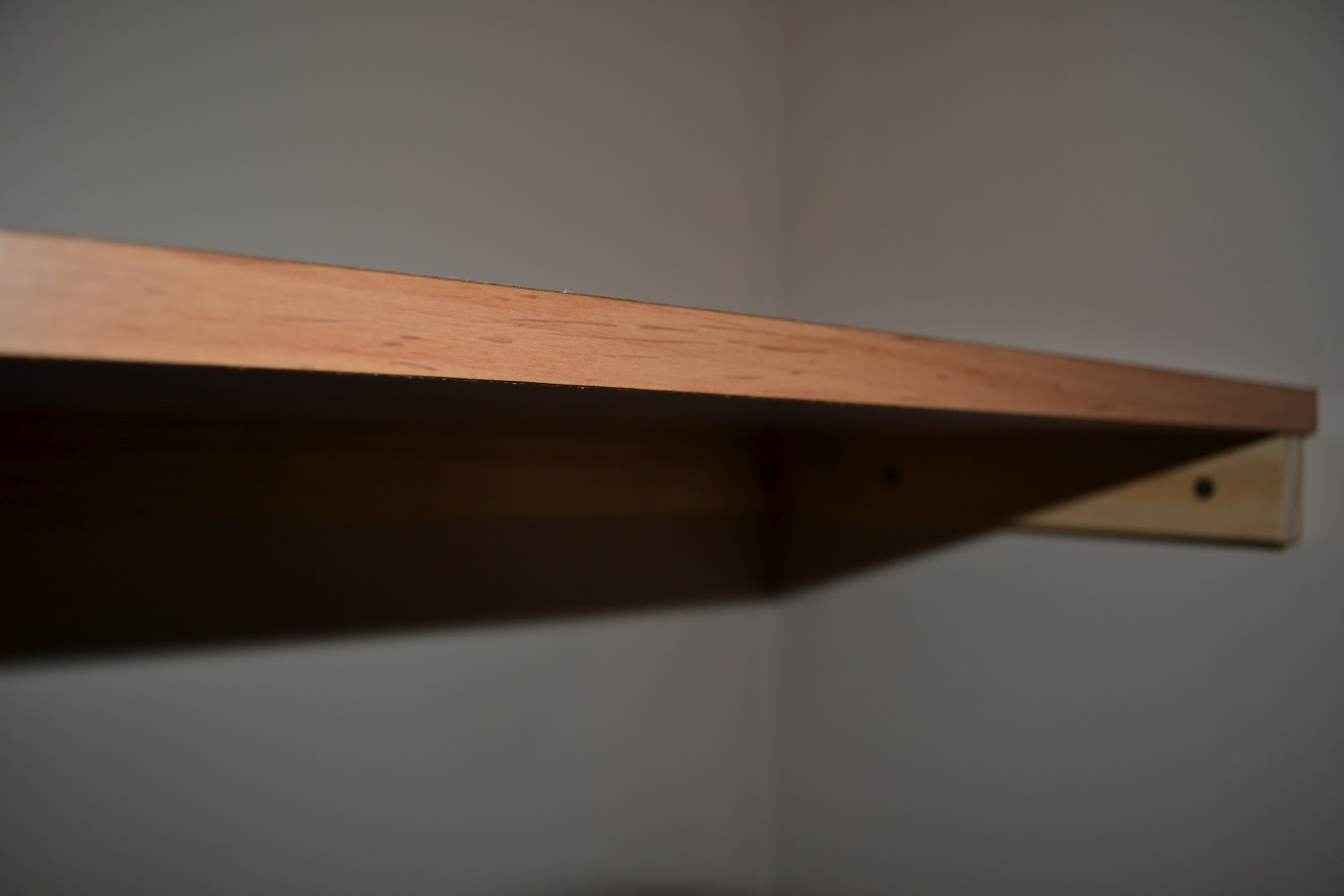 build wood shelves in closet