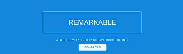 Remarkable markdown editor for Linux platform