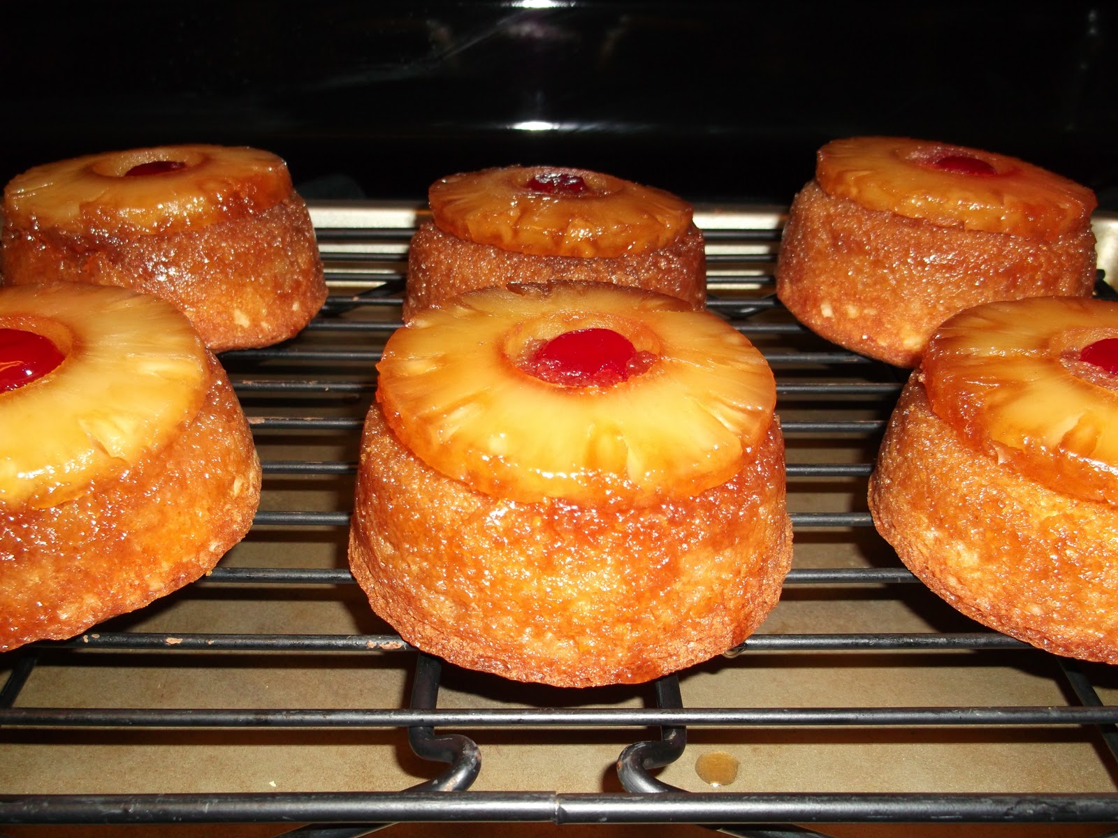 Wearing Pearls in Kindergarten Muffin Tin Pineapple UpsideDown Cakes