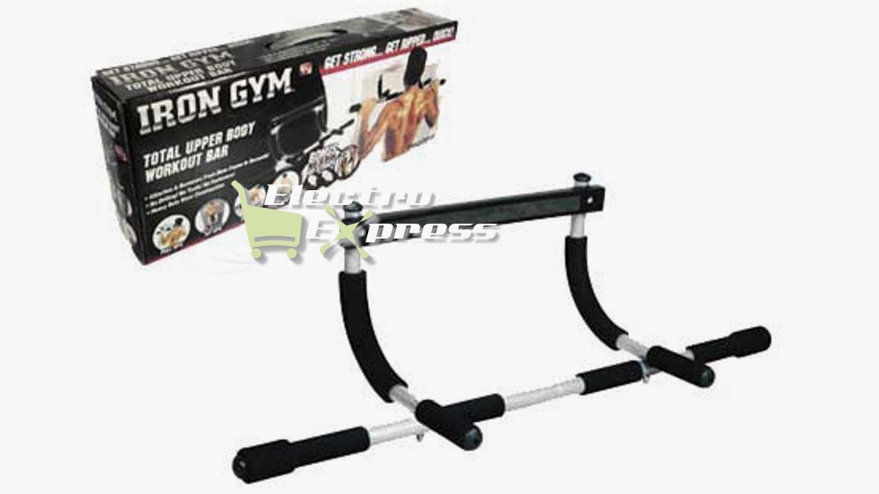 ElectroExpress BARRA EJERCICIOS IRON GYM MULTIFUNCIÓN DOOR GYM SE ADAPTA AL MARCO DE TU PUERTA