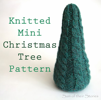 Knitted Mini Christmas Trees
