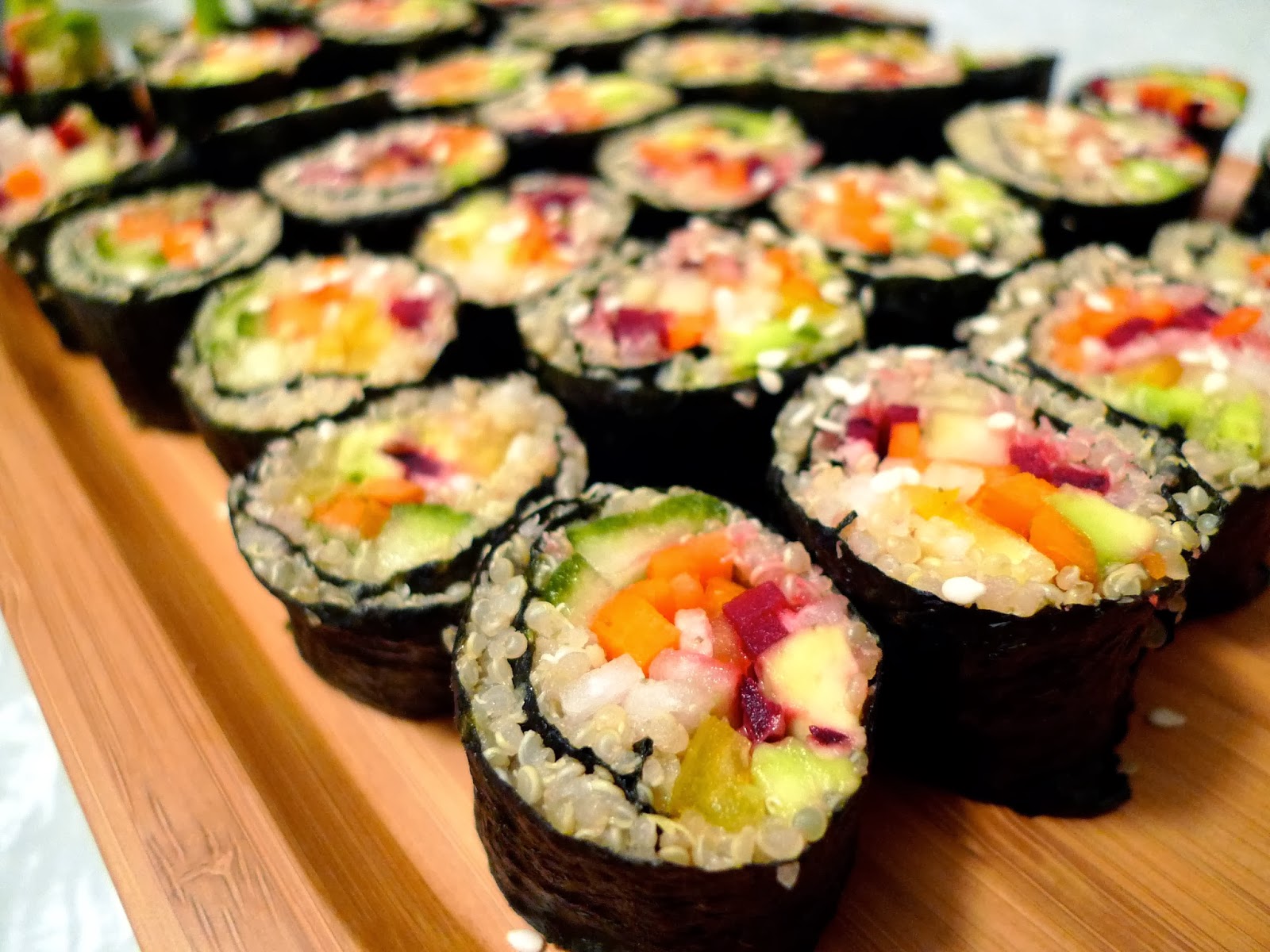 TOP KNOT let's make quinoa sushi!