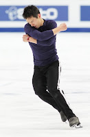 Patrick Chan practices at the 2011 World Figure Skating Championships. Photo courtesy daylife.com