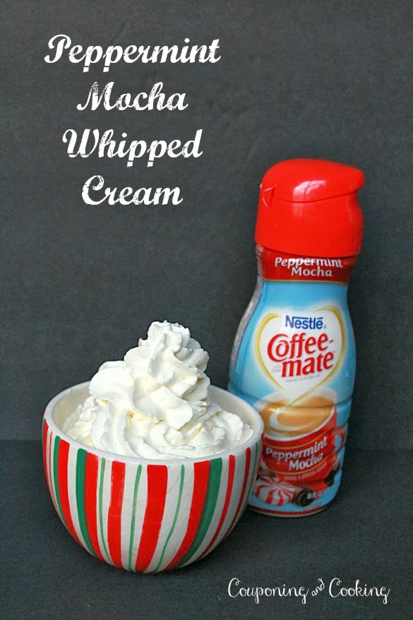 Tobins' Tastes Homemade Holiday Flavored Whipped Cream {Peppermint Mocha & Spiced Eggnog}