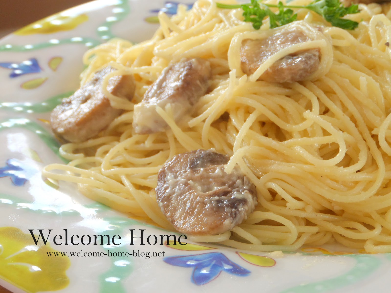 Welcome Home Blog: Classic Pasta And Mushrooms