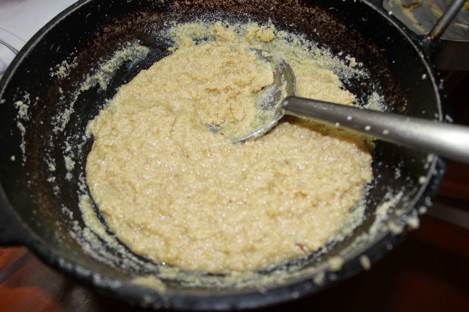 7. Leave it aside for some time. When it is warm enough to handle, take