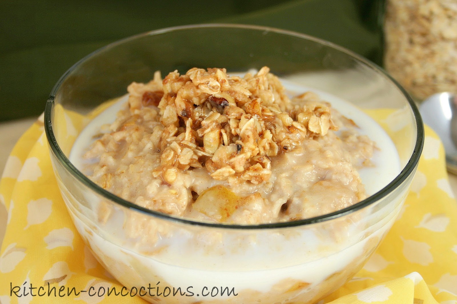 Pear Crisp Oatmeal Kitchen Concoctions