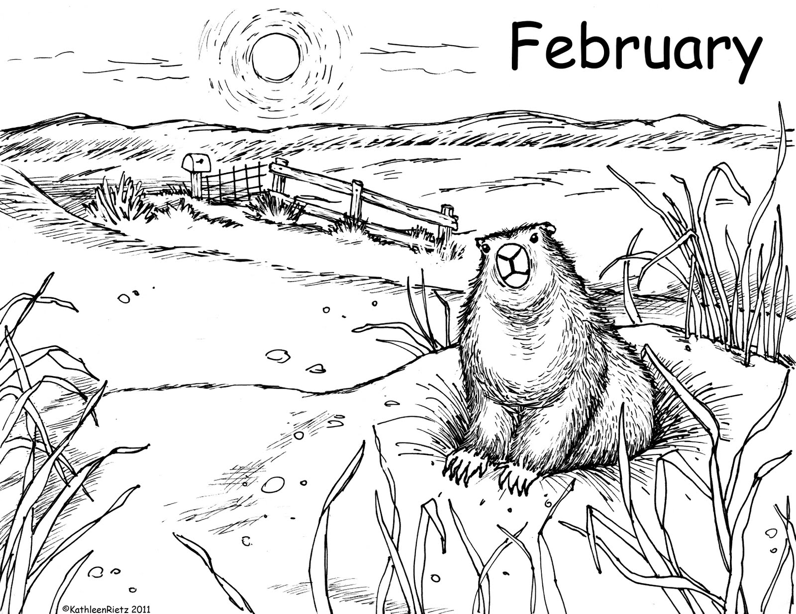 Coloring Pages February