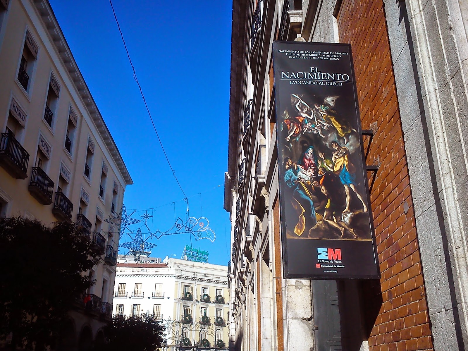 Por la calle de Alcalá: El Nacimiento evocando al Greco. Casa de