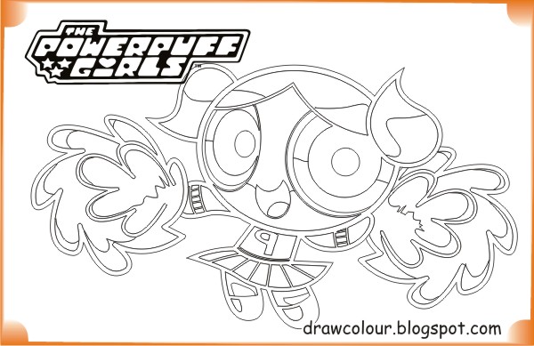 Printable The Powerpuff Girls Bubbles Cute Coloring Pages printable-the_powerpuff_girls-bubbles_cute-coloring-pages