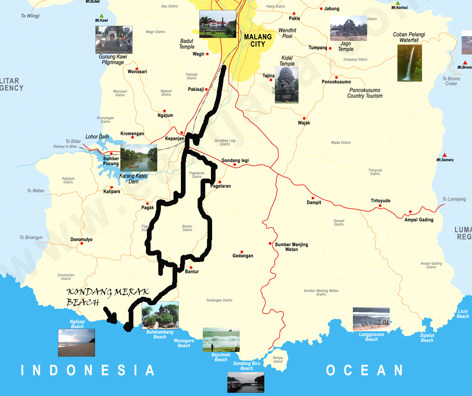 Map Surabaya Ke Blitar