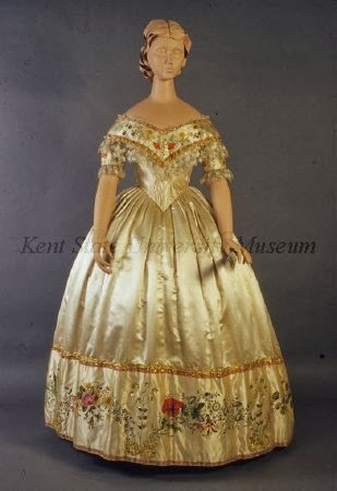 1850s ball gown
