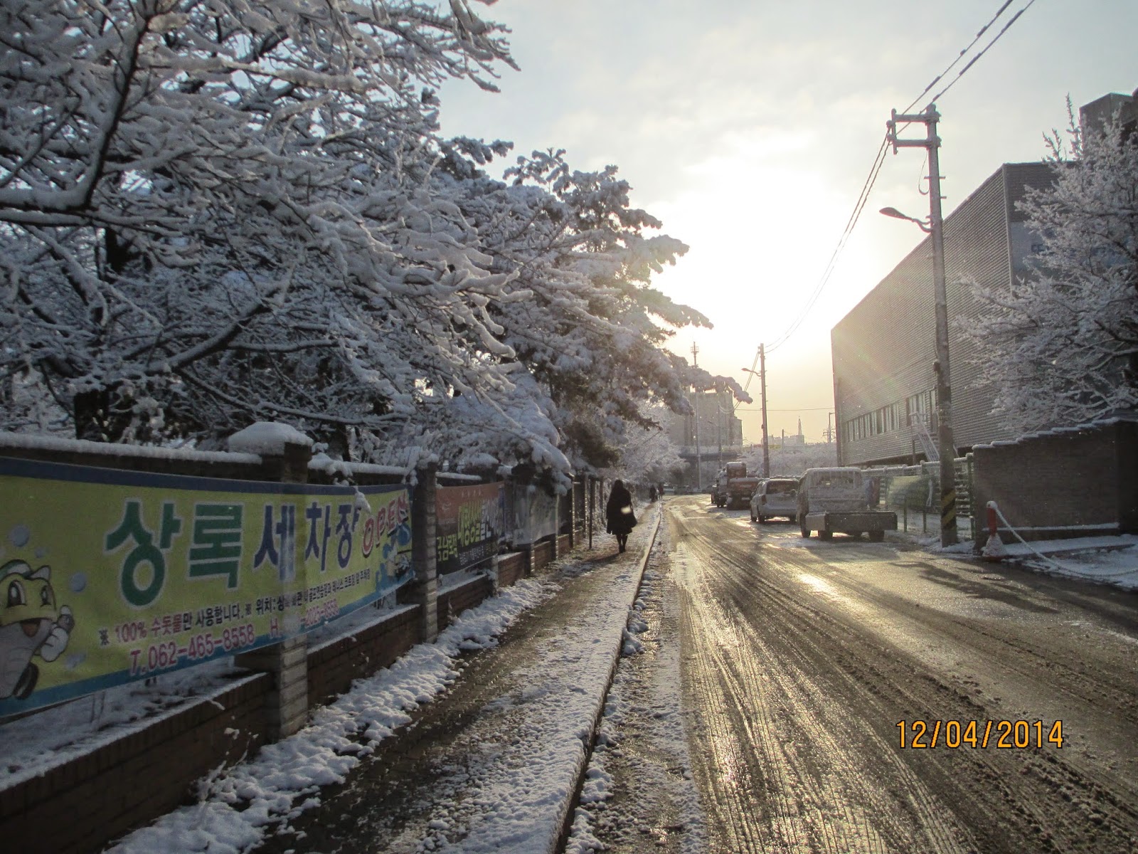 it snowed and was super beautiful!!