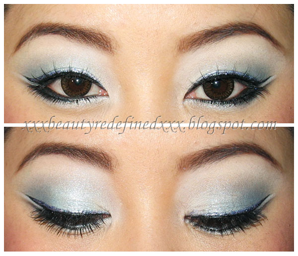 BeautyRedefined by Pang Holiday Makeup Look Frosted Blue