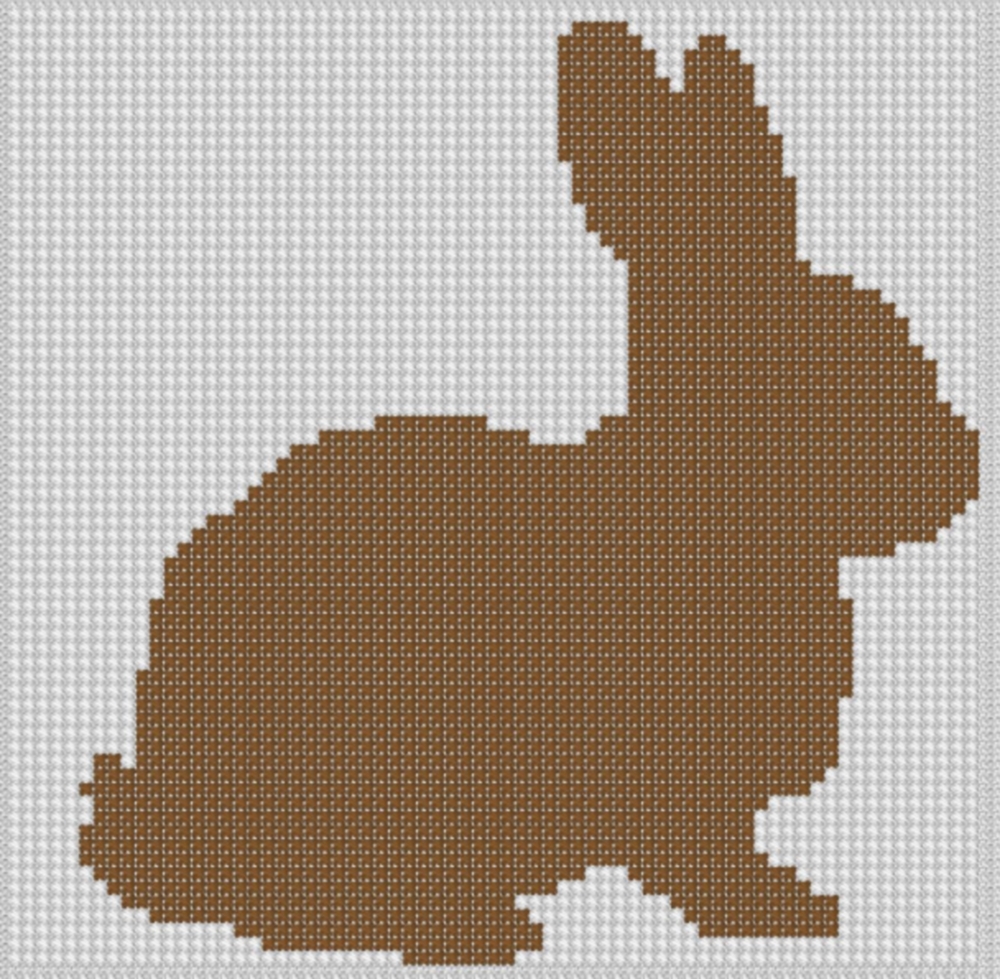Mother Bee Designs Chocolate Bunny Cross Stitch Pattern
