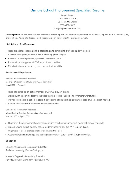 School Improvement Specialist Cover Letter resume sles sle school improvement specialist resume School Improvement Specialist Cover Letter resume sles sle school improvement specialist resume