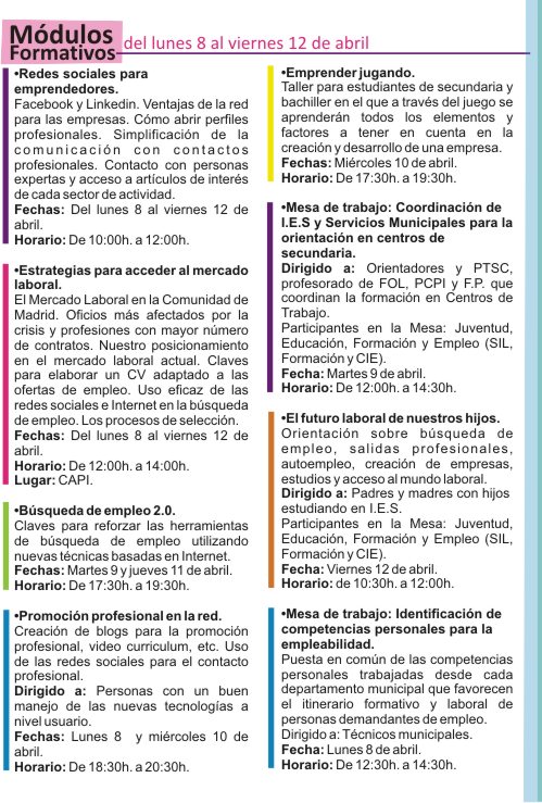 oficina de empleo parla casa de la juventud ii jornadas de empleo juvenil de oficina de empleo parla casa de la juventud ii jornadas de empleo juvenil de