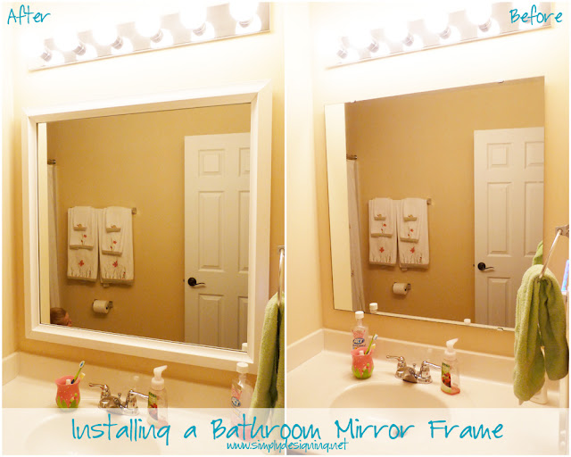 Mirror+Mate+Before+and+After+Collage Installing Bathroom Mirror Frames 5 Installing Bathroom Mirror Frames