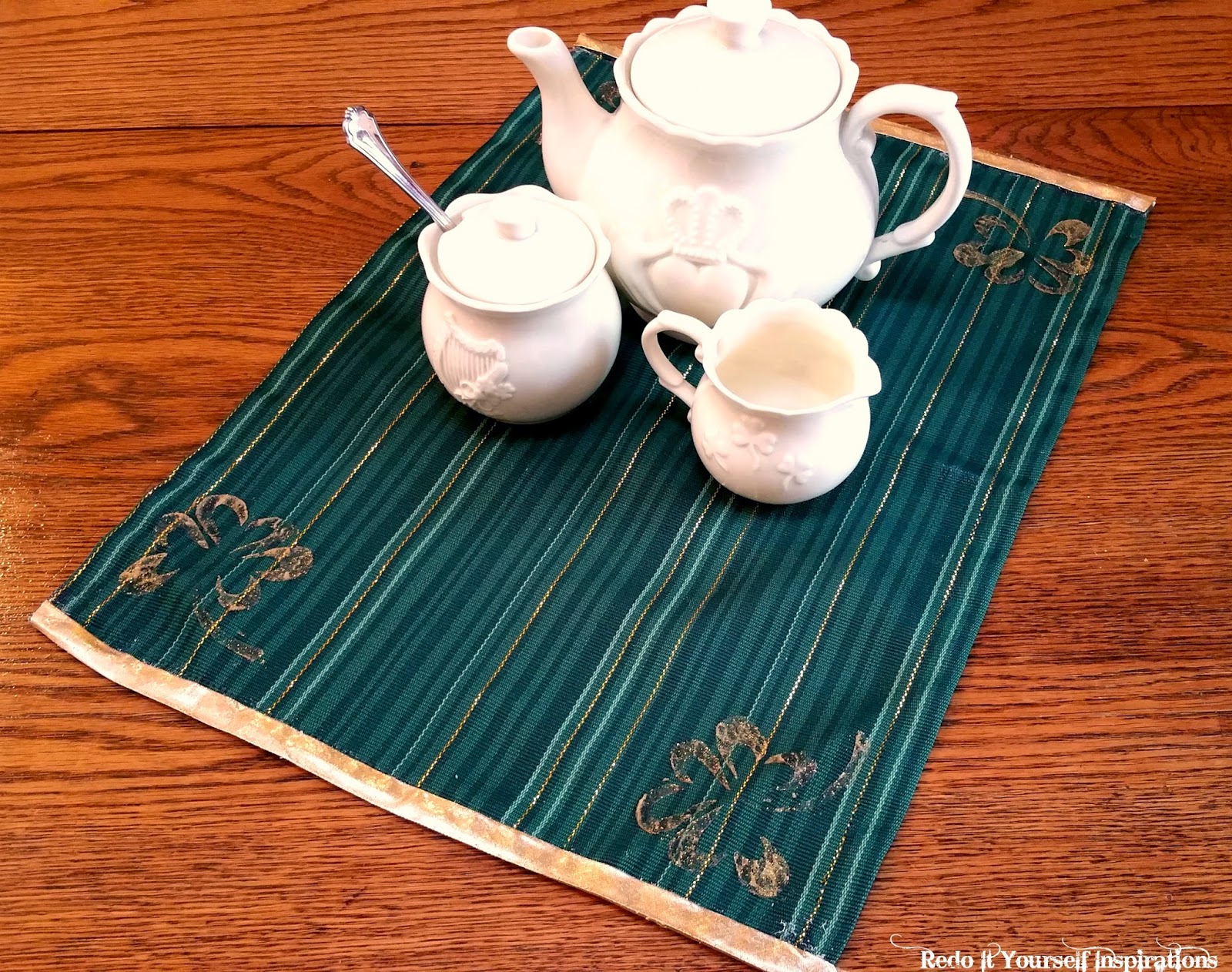 st patricks day cloth placemats