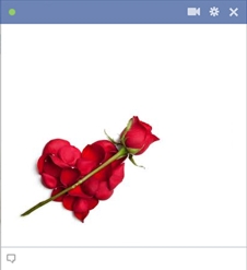 Red Rose Emoticon For Facebook