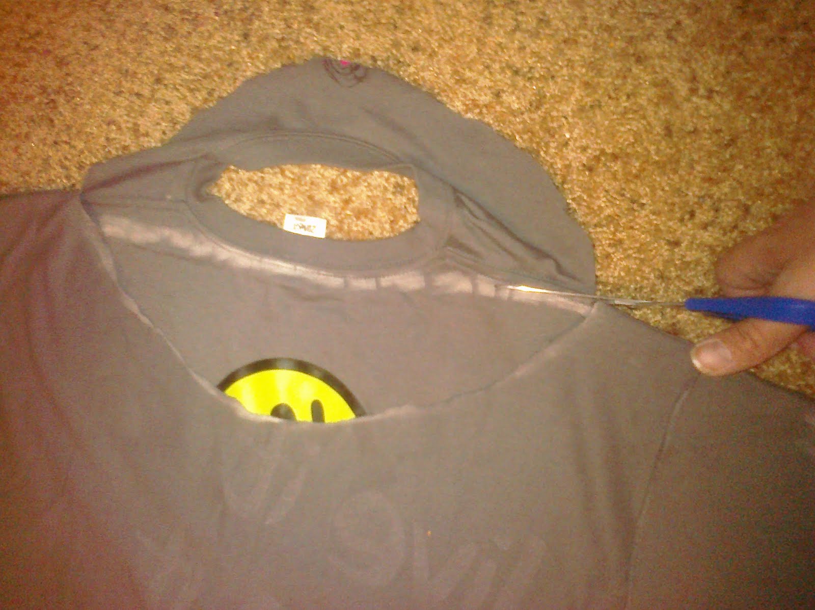 Cutting a Zumba Shirt