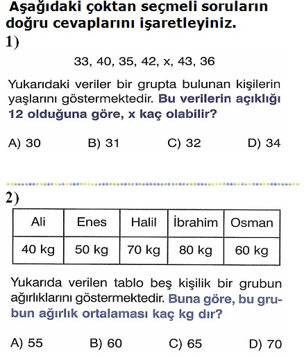 6. Sinif Matematik 2. Dönem 2. Yazılı Soruları 2013 - Ödevvar,oguz hoca