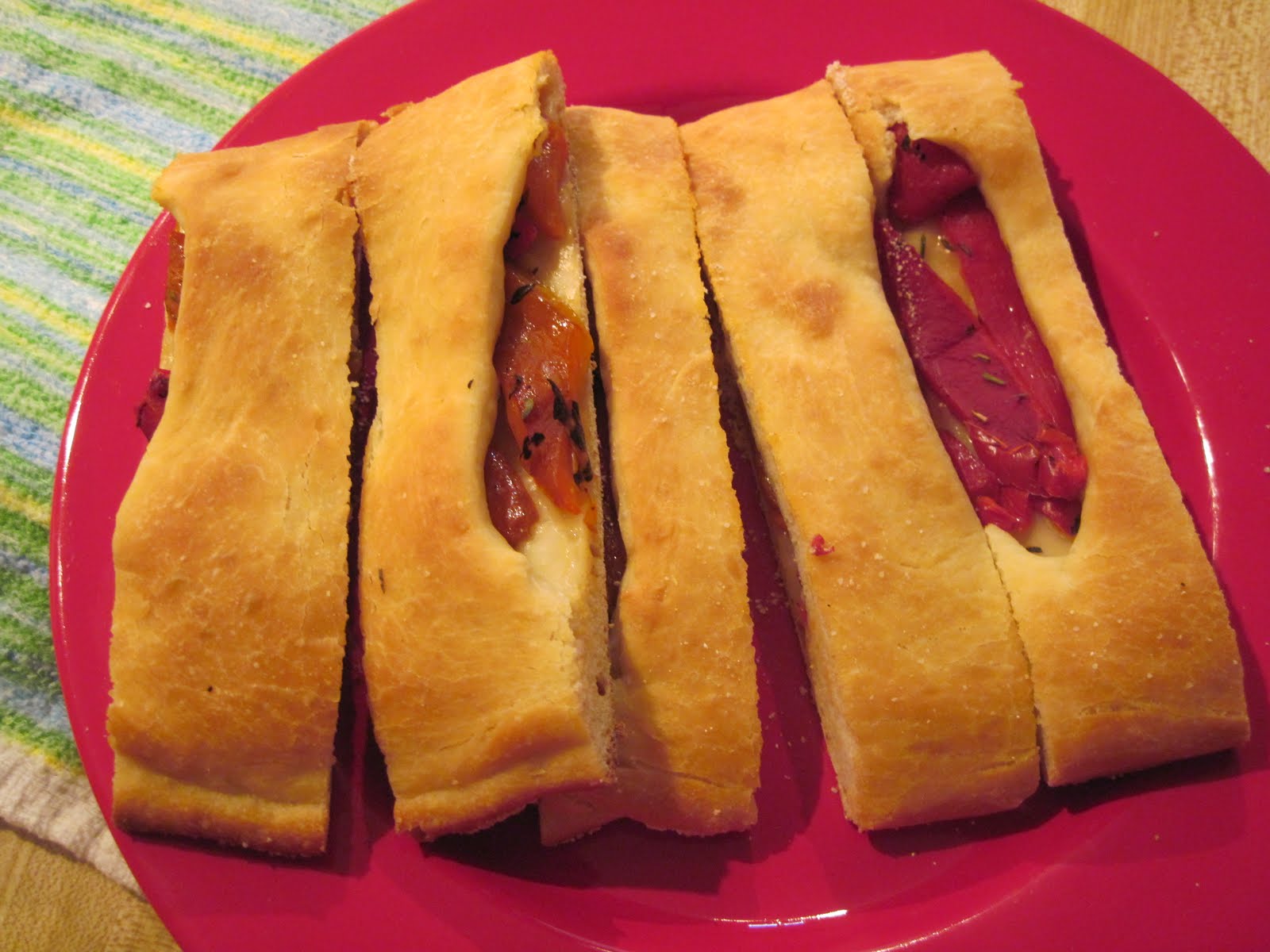 Cooking in the Kudzu Kitchen Roasted Red Pepper Bread