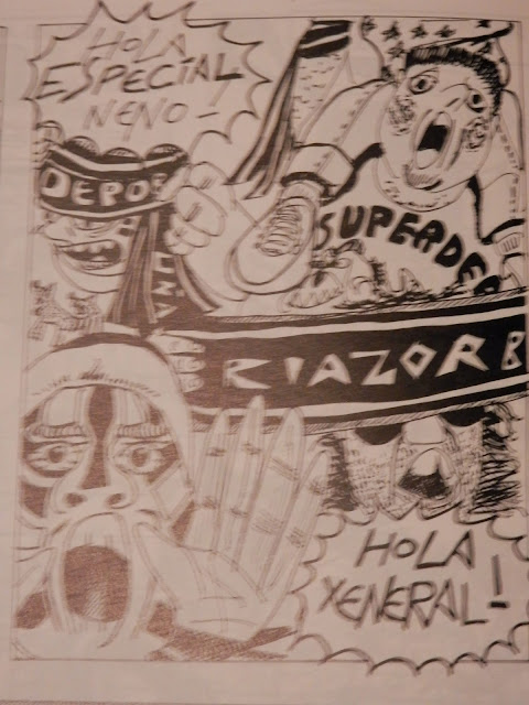 Soccer, Depor suporters (cartoons) Script: H.T. /    Illustration by E.V.Pita (1992 - 1993)   Hinchas del Dépor (caricaturas)  Guión: H.T. /  Dibujo: E.V.Pita (1992 - 1993) http://evpitacomic.blogspot.com/2015/05/soccer-depor-suporters-cartoons-hinchas.html