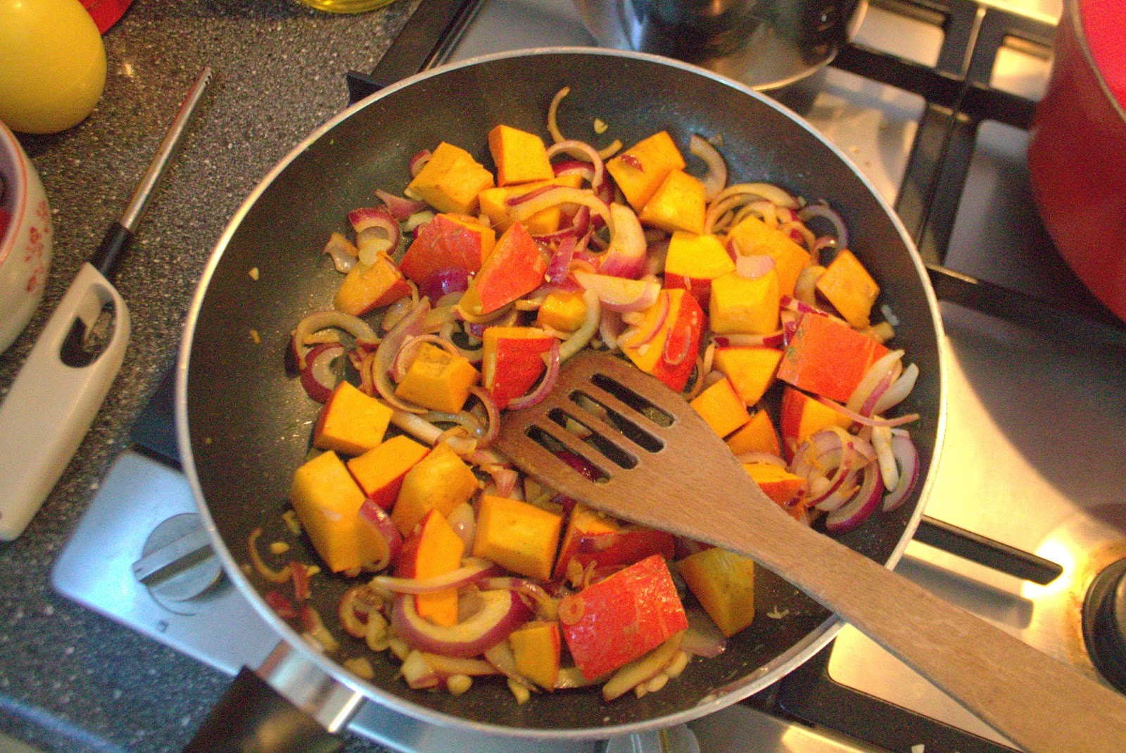 pompoen bakken in de pan pompoen bakken in de pan