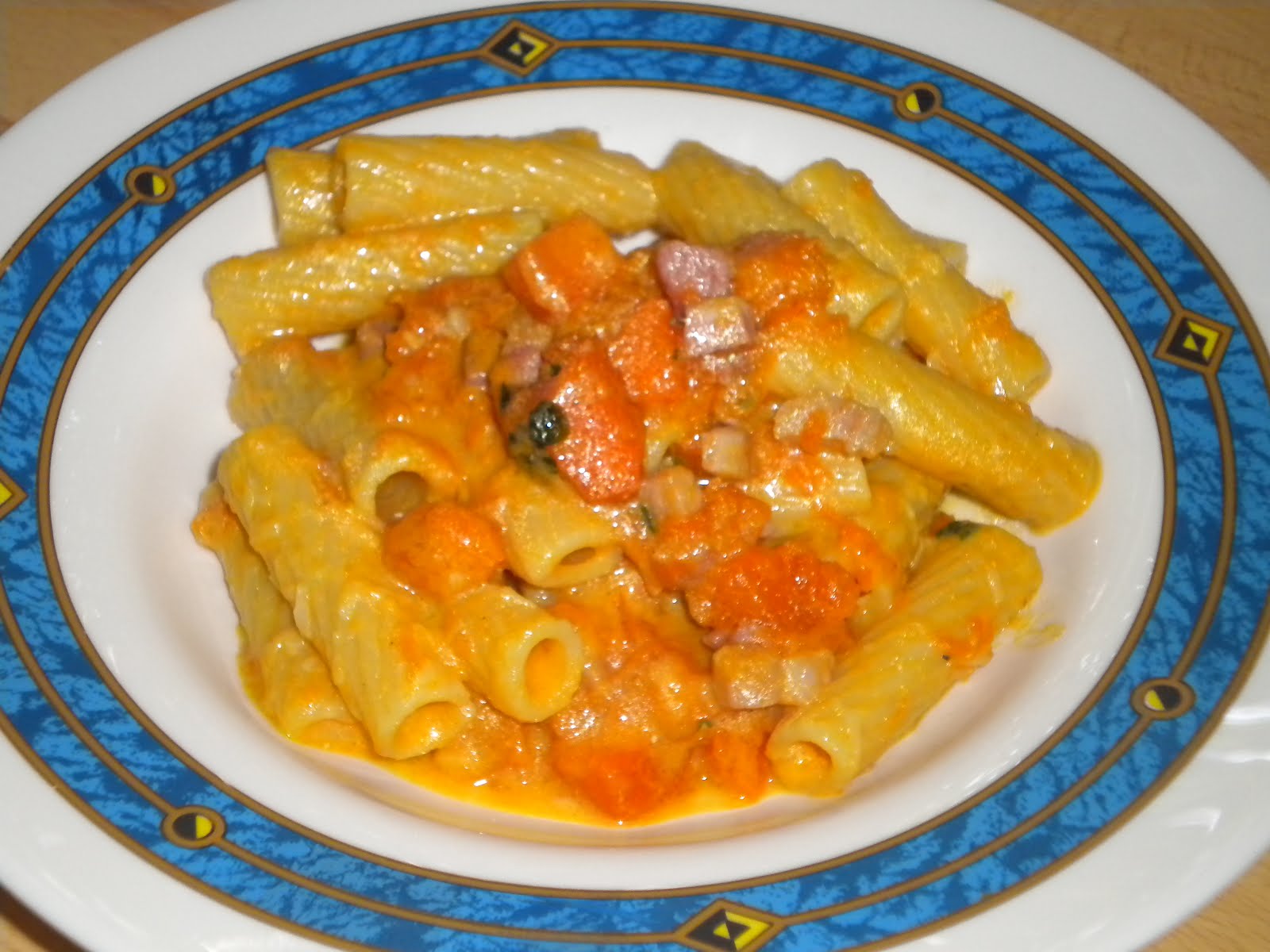 Le ricette del casale Pasta con la zucca saporita